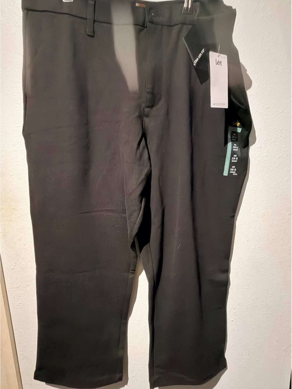 NWT Lee Women's Ankle Pants 18 Short Unionall Black Ultra Lux Comfort Mid Rise